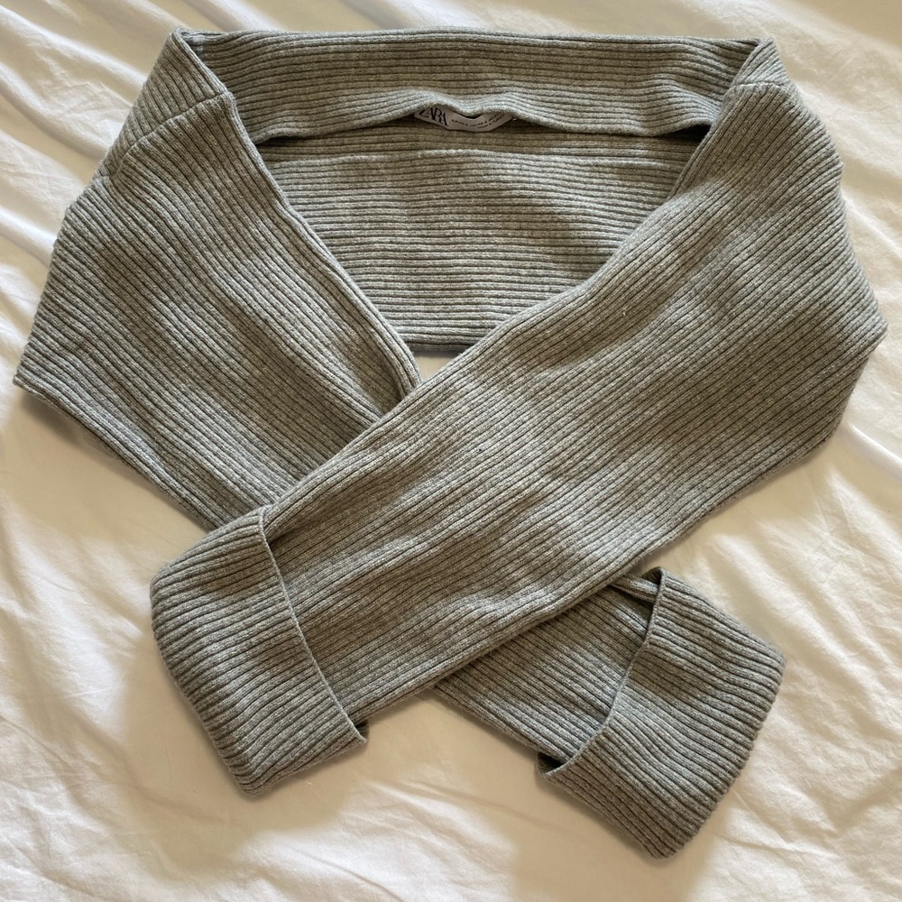 Grey Zara Shrug Sweater (Arm Warmer)
